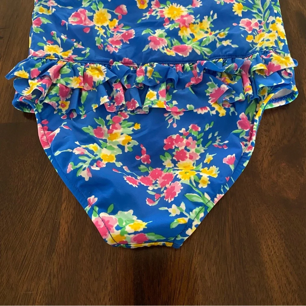 Ralph Lauren Floral Print One Piece Swimsuit